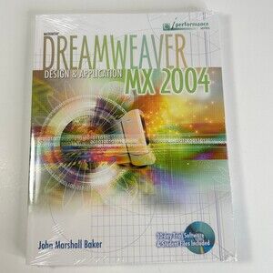 Macromedia Dreamweaver Design & Application MX 2004 Book New Sealed